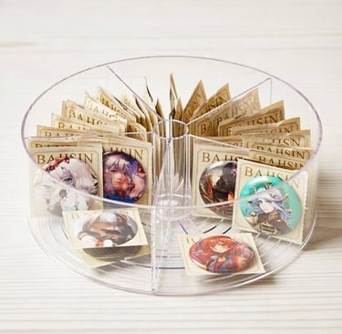 5 compartment snack lazy susan food grade wholesale
