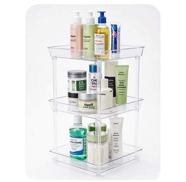 PET corner bathroom storage rack stackable wholesale