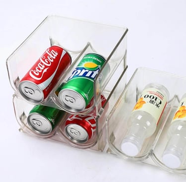 PET fridge beverage storage bin for cans wholesale