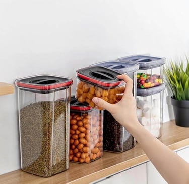 airtight PET food storage canisters wholesale