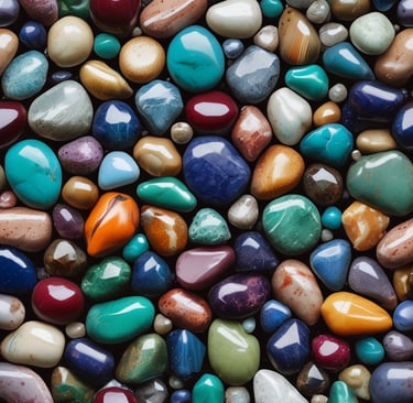 A collection of fashion accessories is artfully arranged on a light surface. Items include a vibrant red handbag with intricate floral embroidery, a white quilted purse with black and pink rose patterns, a gold chain, a red lipstick, a mascara, a ring, small polished stones, and a bottle of perfume. The color palette is dominated by red, pink, gold, and white hues, exuding a sense of elegance and luxury.