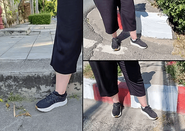 Bare ankles!!! And kerbs