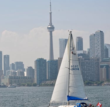 The Toronto Waterfront viewed from the Toronto Islands