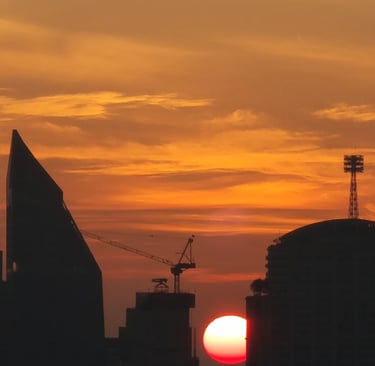 Sunrise over Bangkok