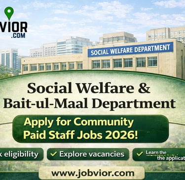 Community Paid Staff Jobs 2026 advertisement with positions, eligibility criteria and last date