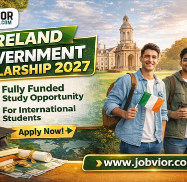 Ireland Government Scholarship 2027 fully funded study opportunity for international students with I