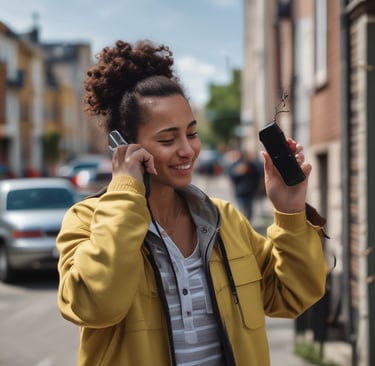 A friendly locksmith van parked outside a house in Norderstedt.