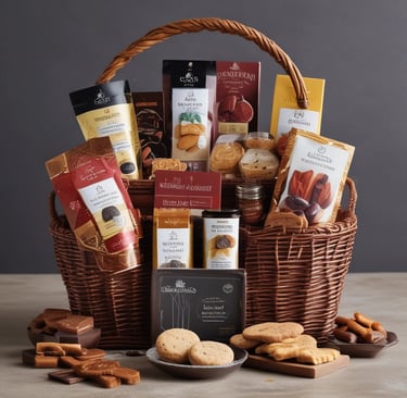 a pile of crackers sitting on top of a wooden table