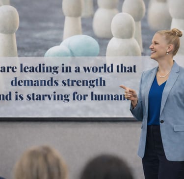 Woman presenting keynote