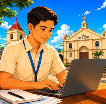 young teacher in balangiga