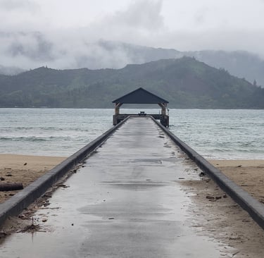 Hanalie Bay Pier, Kuai, Hawaii