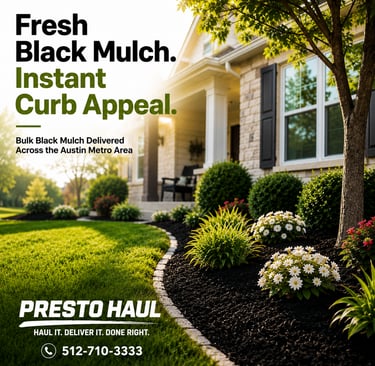 Gravel, mulch, and stone landscape materials for residential landscaping