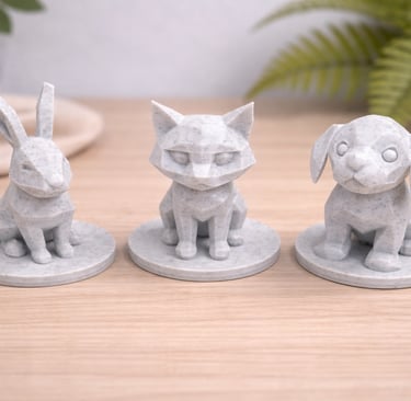 figuras 3d para urnas de mascota