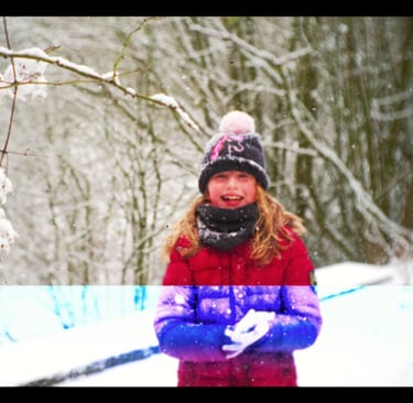 Fille sous la neige | rollbak | Photographe mariage Hauts de France