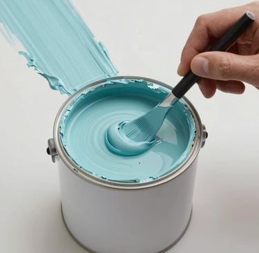 Construction tools and materials neatly stacked at a building site.