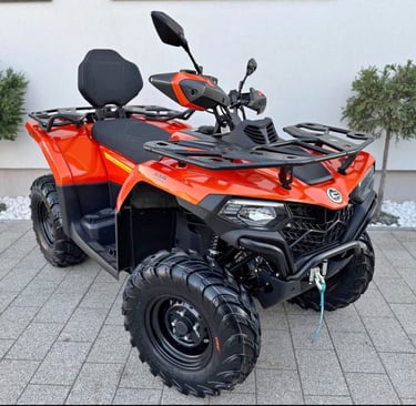 a red atv atv atv atv quad