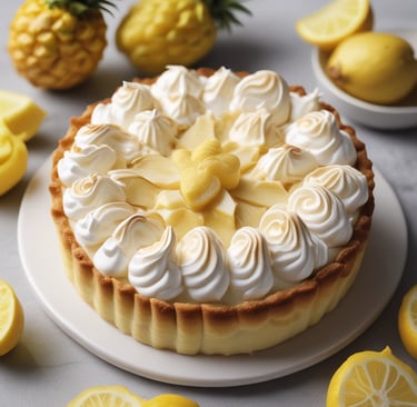 Artfully crafted patisserie featuring a trompe l'oeil cake that looks like a stack of books.