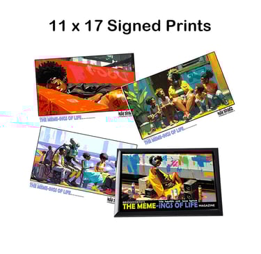 Graphic Prints from Brian Bridgeforth, futuristic artwork, Meme-ings of Life Art Prints