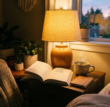 Calm bedroom environment that supports natural sleep