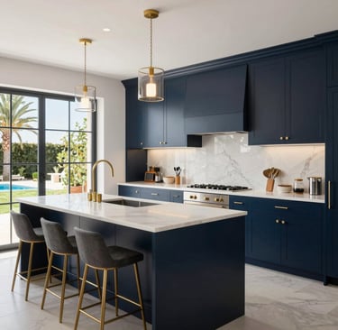 Completed kitchen renovation with modern finishes used to judge contractor quality