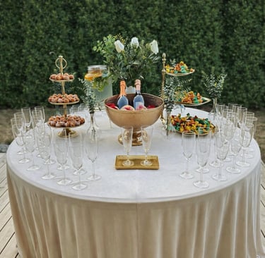 šampano staliukai Vilnius