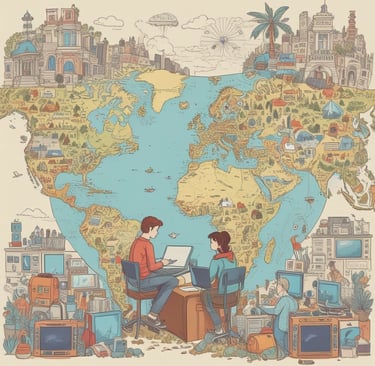 Map of the world where you can take online spanish classes