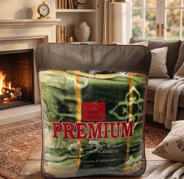 Premium Achraj and Jaipurio mink blankets packed in zipper bags for wholesale distribution & wedding