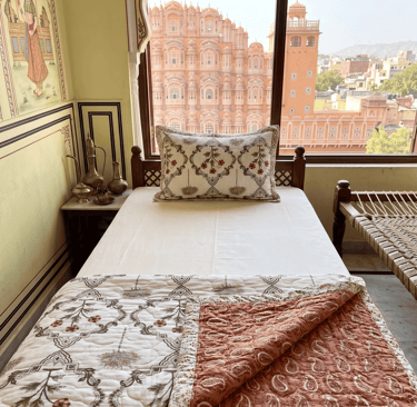 Jaipur Rajai traditional prints manufacturing by Rgl Textile Corporation