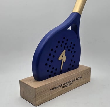 Trophée personnalisé 4 Padel