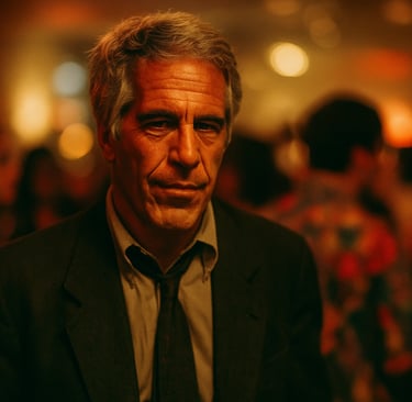 1990s Party Vibe image of Epstein by Mike Goad.