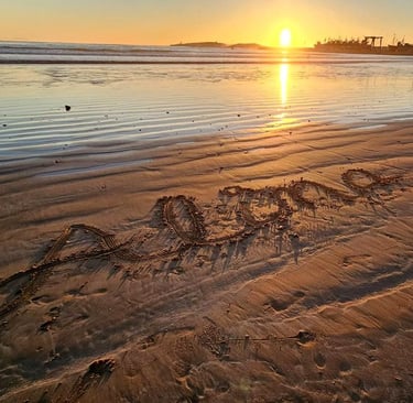 Alina on Atlantic shore