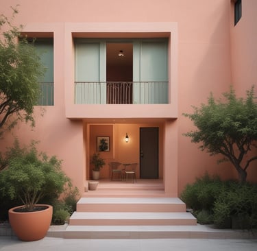 A cozy residential nook with warm textures and smart storage solutions blending form and function.