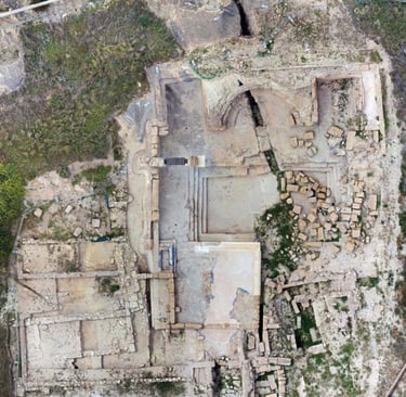 A Roman sanctuary built around a thermal spring, demonstrating the use of these medicinal waters for