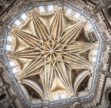 The Gothic ribbed vault of the Vélez chapel in Murcia Cathedral is perhaps the pinnacle of the Gothi