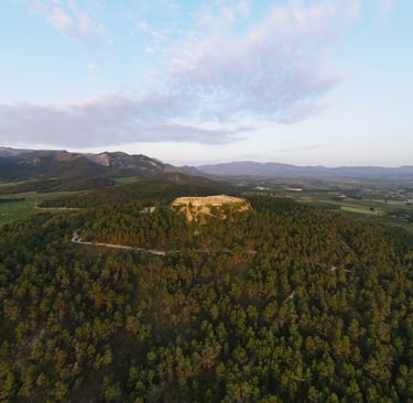 Location of the Argaric settlement of La Almoloya, in Sierra Espuña. Photo from turismo.pliego.org.