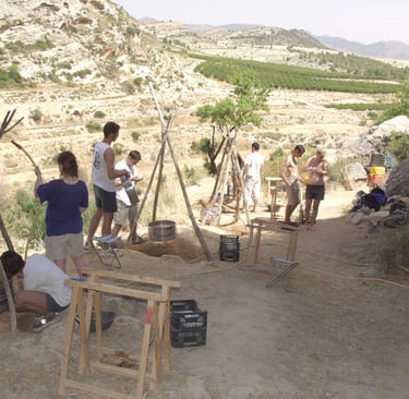 Excavation campaign by the University of Murcia at the Cueva Negra site, in the Quípar River gorge.