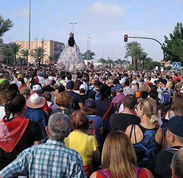 "Romería de la Virgen de la Fuensanta", a religious pilgrimage in which hundreds of thousands of peo