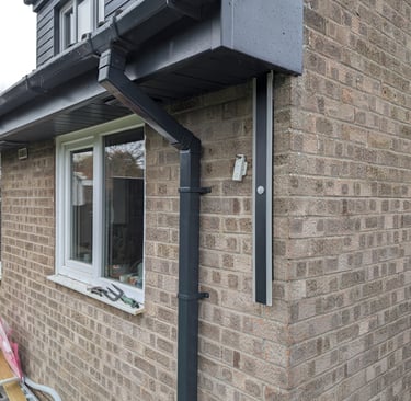 New guttering, facia and soffits fitted