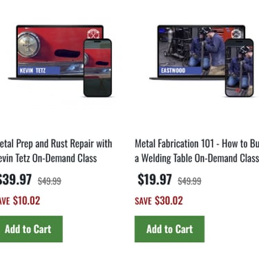 eastwood, auto parts, auto restoration, tools, automotive, auto body, equipment banner