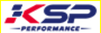 KSP Performance logo featuring red and blue stylized lettering for automotive parts.