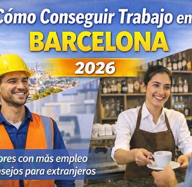 Cómo conseguir trabajo en Barcelona en 2026 sectores con más empleo y consejos para extranjeros