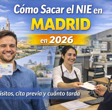 Cómo sacar el NIE en Madrid en 2026 requisitos, cita previa y cuánto tarda