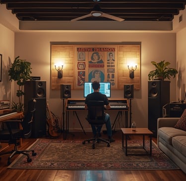uma sala de estar com um sofá, um sofá e um sofá