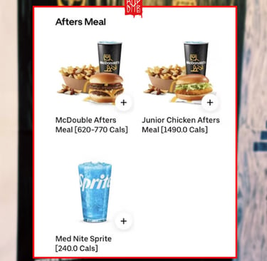 Combo The Afters Meal de Drake no McDonald’s Canadá