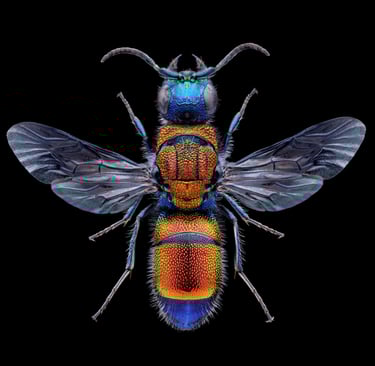 Chrysis viridula female