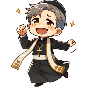 chibi priest from comedy novel