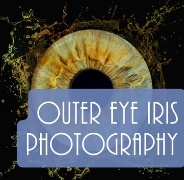Outer Eye Iris Photography, close up of an iris