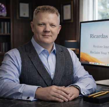 Portrait of Ricardas Miliusis - holistic medicine practitioner and systemic performance coach