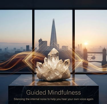 Glowing crystal representing Energetic Re-alignment therapy by Ricardas Miliusis in London