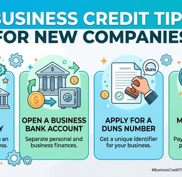 Business Credit Tips for New Companies
